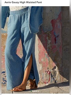 Aerie Gauzy High Waisted Pant, XS, Excellent condition! SO soft!